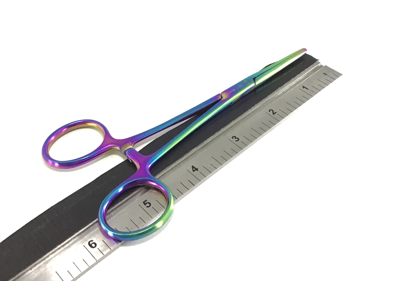 Rainbow Hemo Moon Straight Tweezers