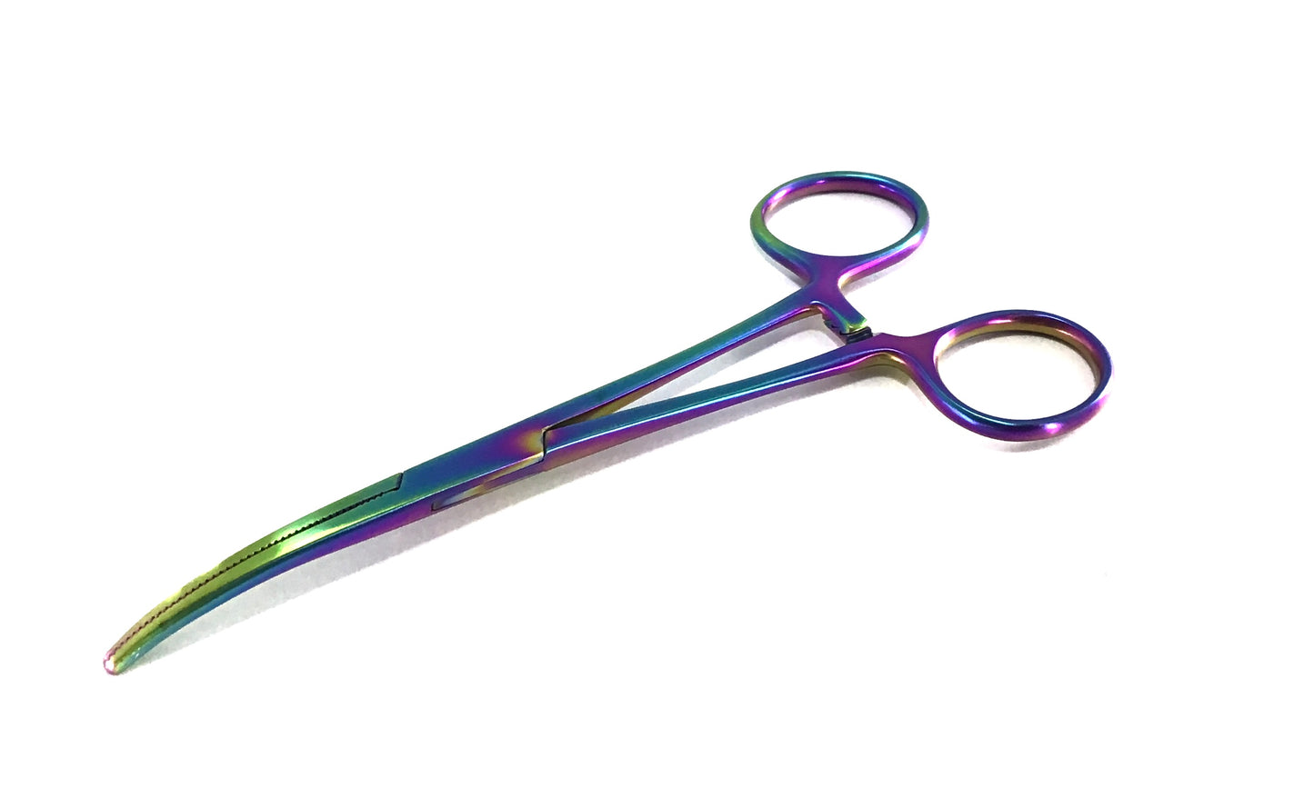 Rainbow Hemo Moon Curved Tweezers