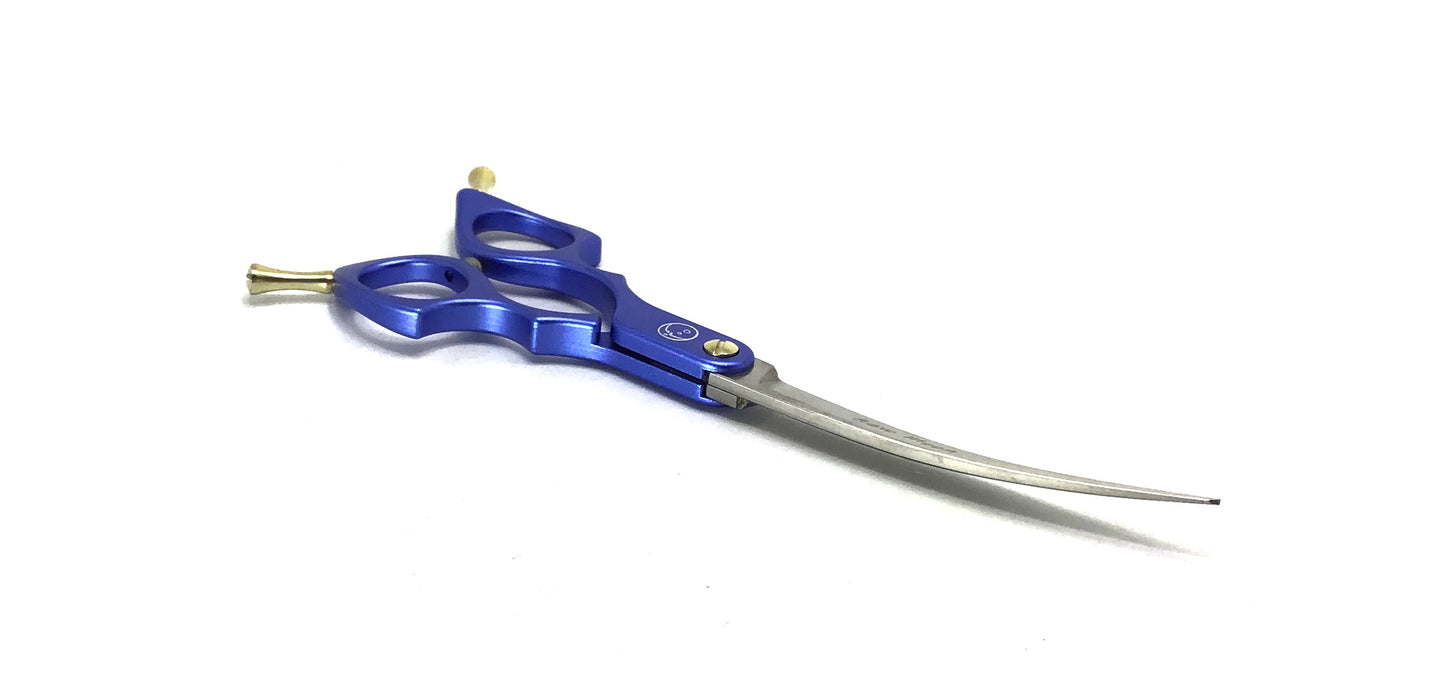 Left Handed, “Lefty Loosey,” New Moon Asian Fusion Super Curve Dog Grooming Scissor