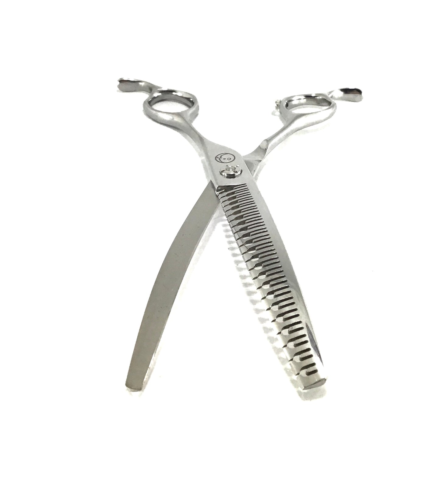 New Moon Double Time Curved Chunker/Blender Dog Grooming Scissor