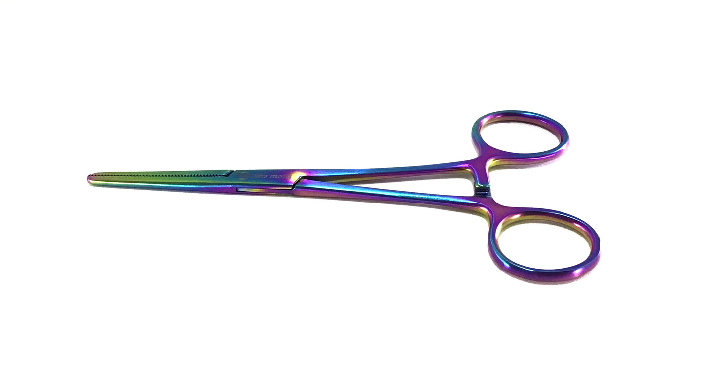 Rainbow Hemo Moon Straight Tweezers