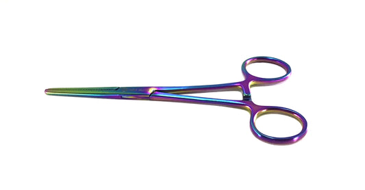 Rainbow Hemo Moon Straight Tweezers