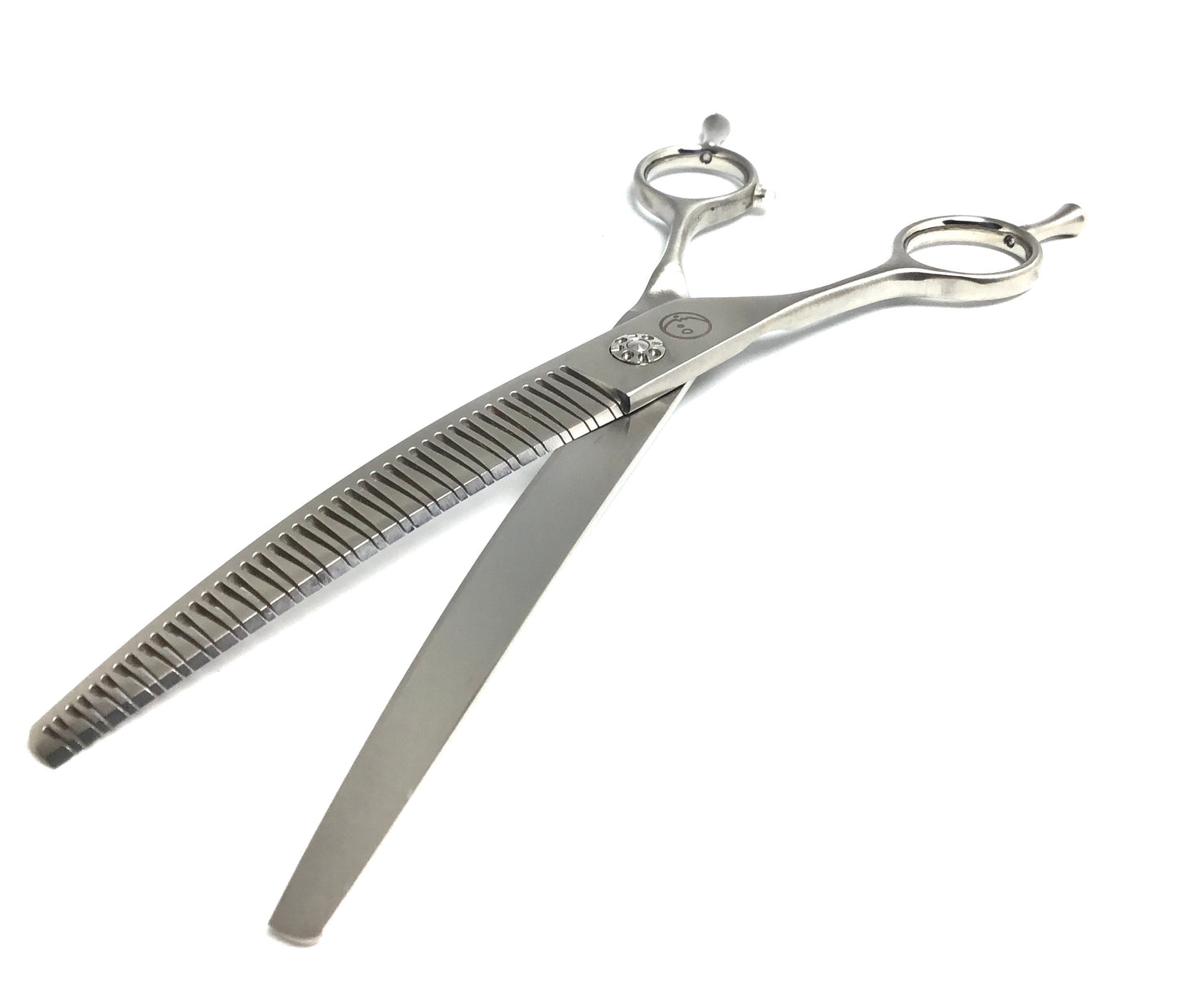 Left Handed New Moon Zig Zag Curved Eraser Blender Dog Grooming Scissor