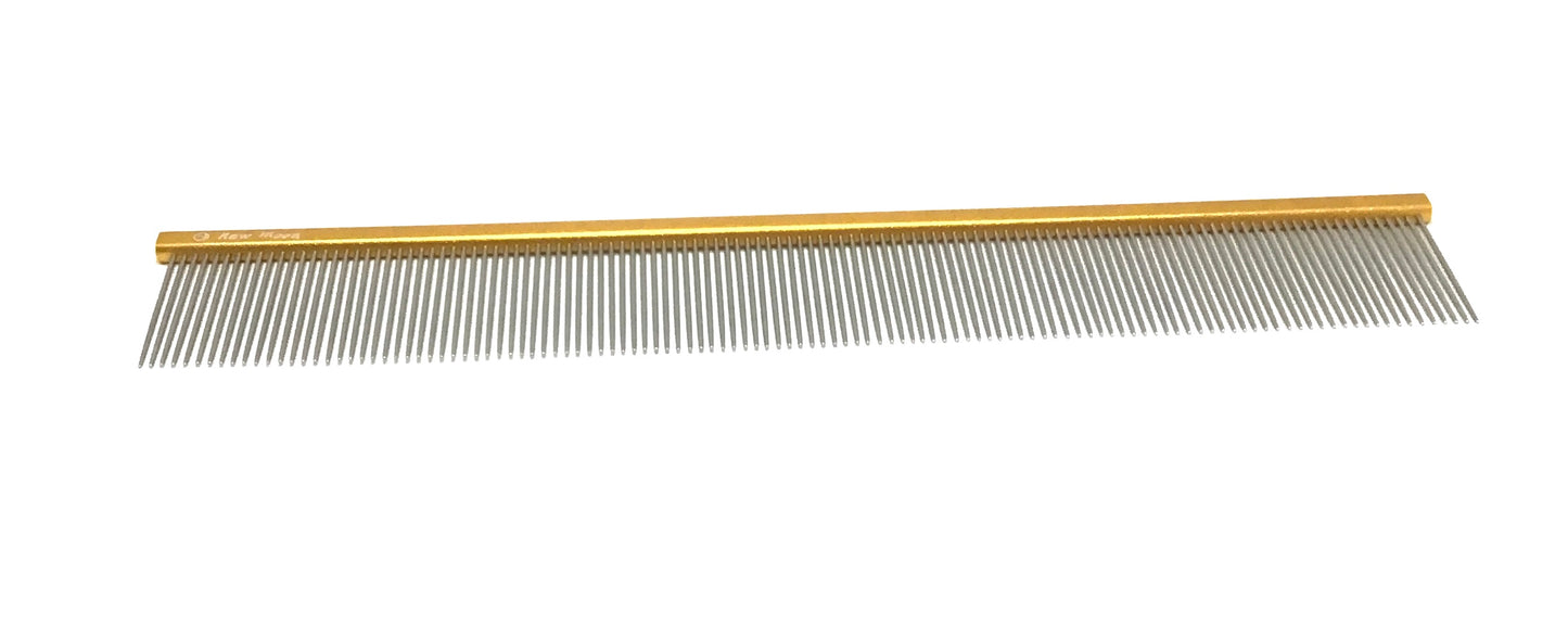 New Moon Gold Fine Tooth Show Competition Dog Grooming Comb(gold)