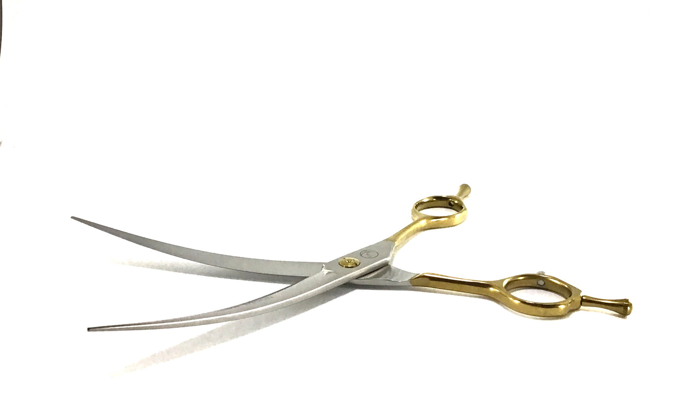 New Moon Bitcoin 2pc Curve & Straight Dog Grooming Scissor Set