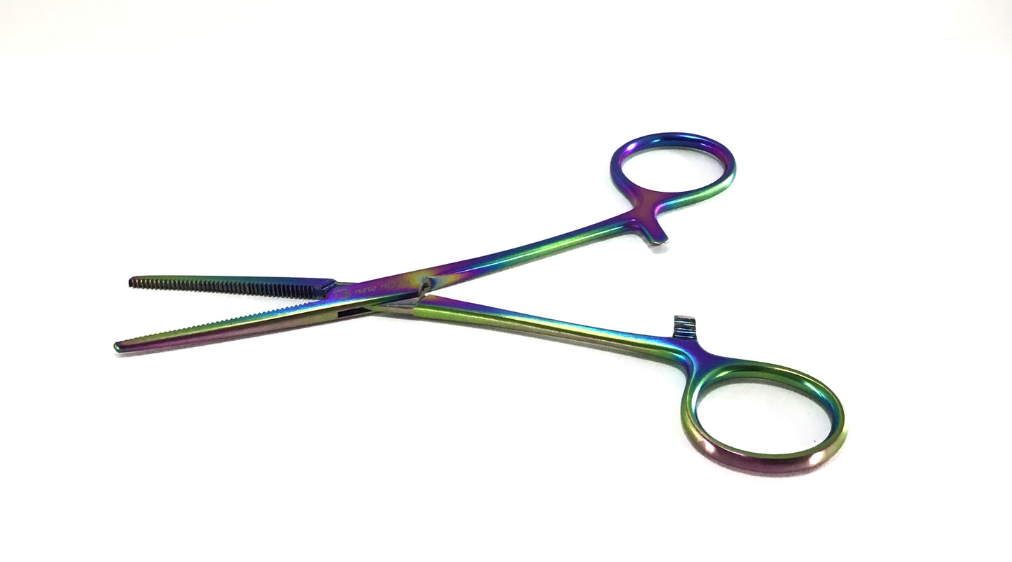 Rainbow Hemo Moon Straight Tweezers