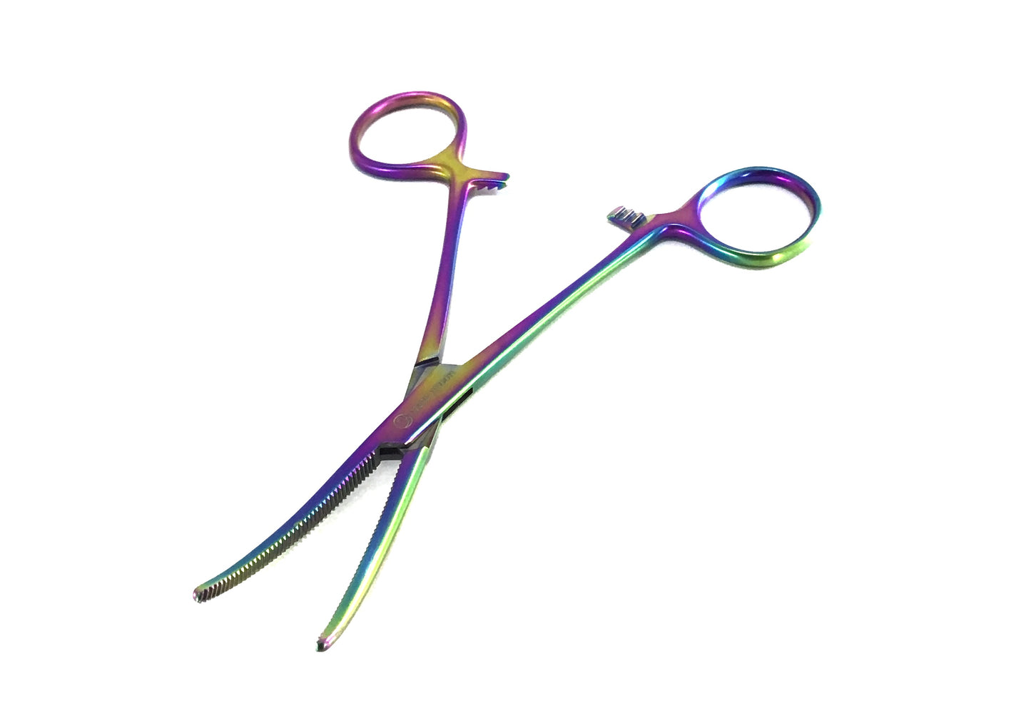 Rainbow Hemo Moon Curved Tweezers