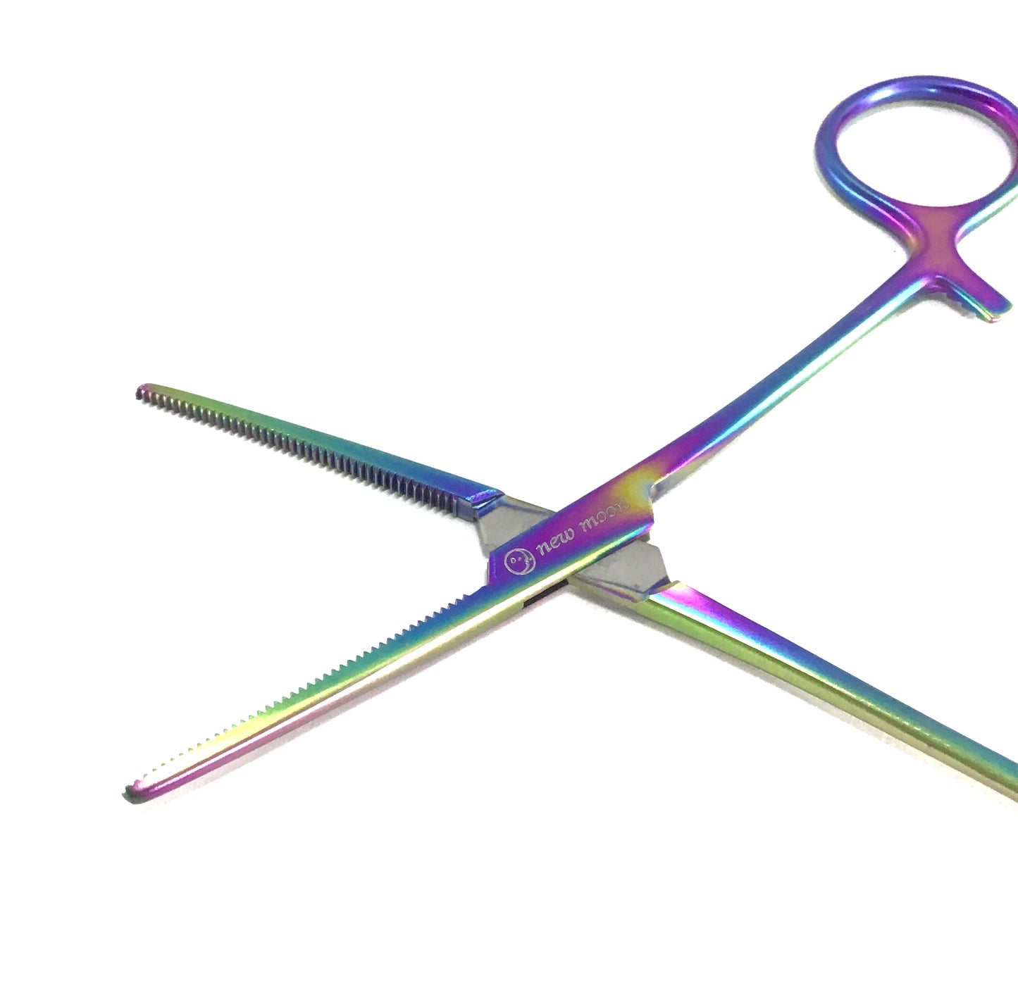 Rainbow Hemo Moon Straight Tweezers