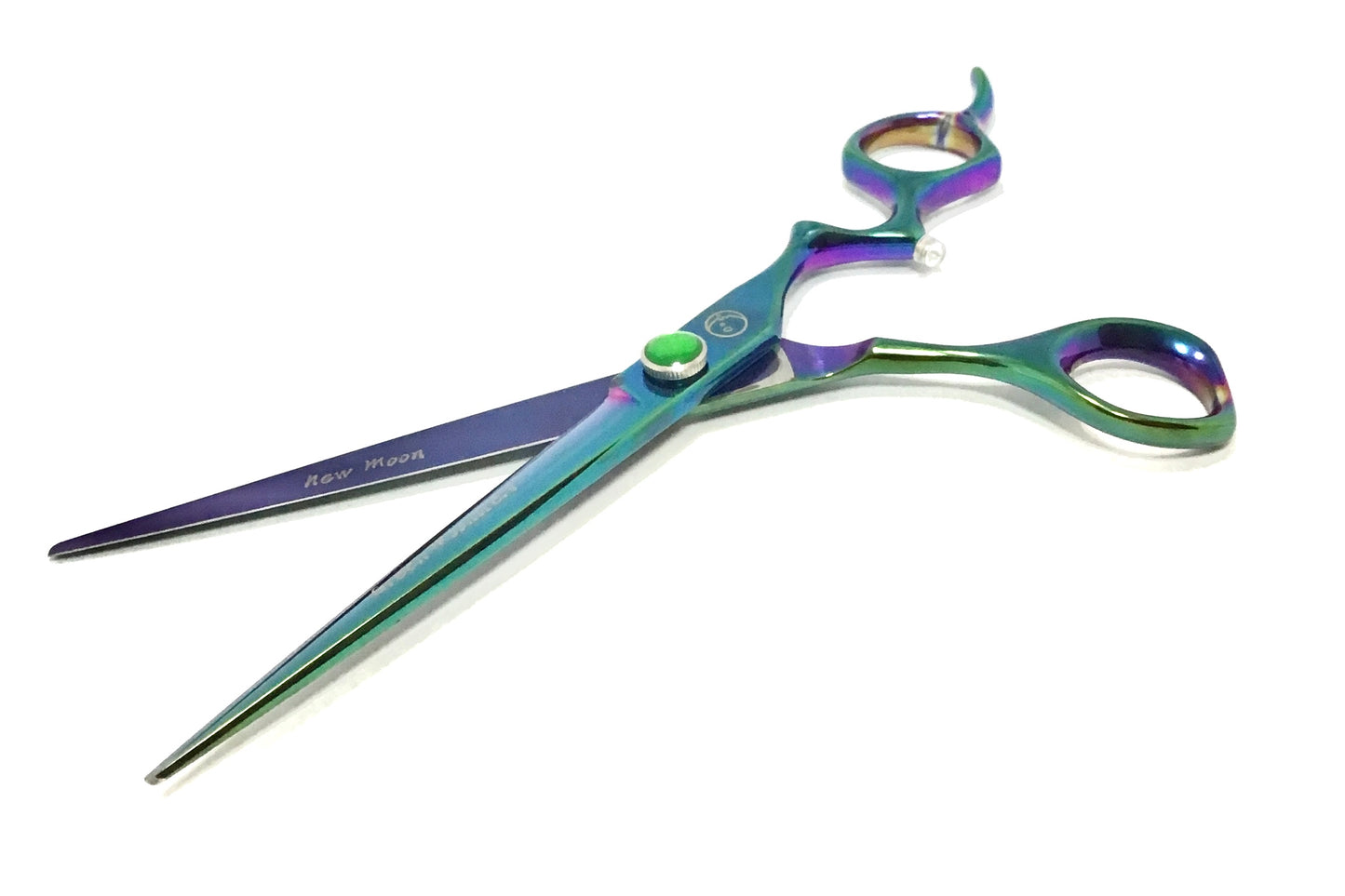 New Moon Green Moonster 2pc Set or Individual Dog Grooming Scissors(super curve & straight)