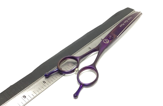 New Moon Purple Rain Curved Dog Grooming Scissor