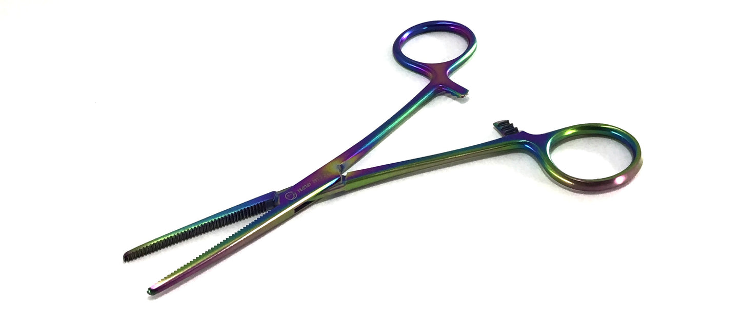 Rainbow Hemo Moon Straight Tweezers