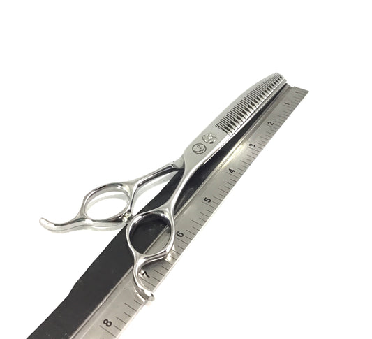 New Moon Double Time Curved Chunker/Blender Dog Grooming Scissor