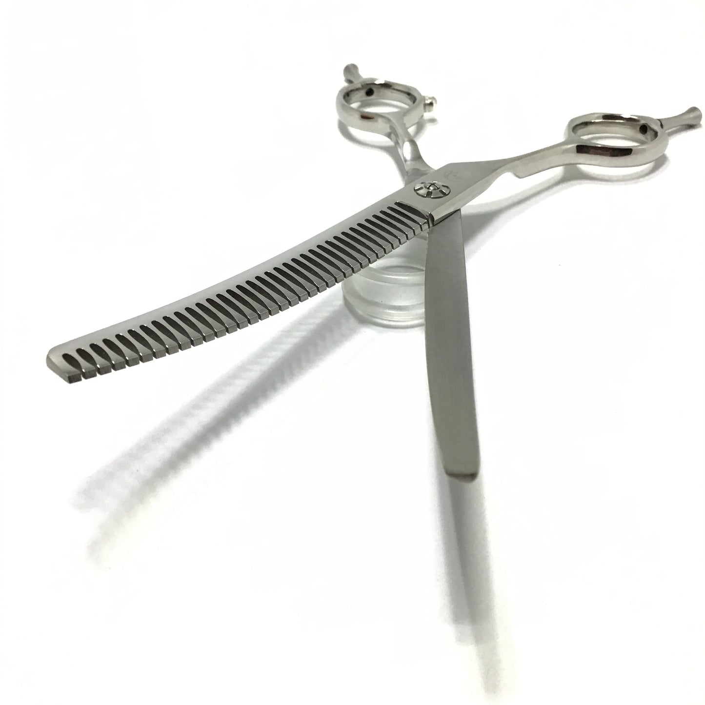 Left Handed New Moon Curved Chunker Dog Grooming Scissor