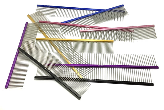 Alice Li Jupiter 2pc Show Class Airline Aluminum-AntiStatic- Featherweight Comb Set