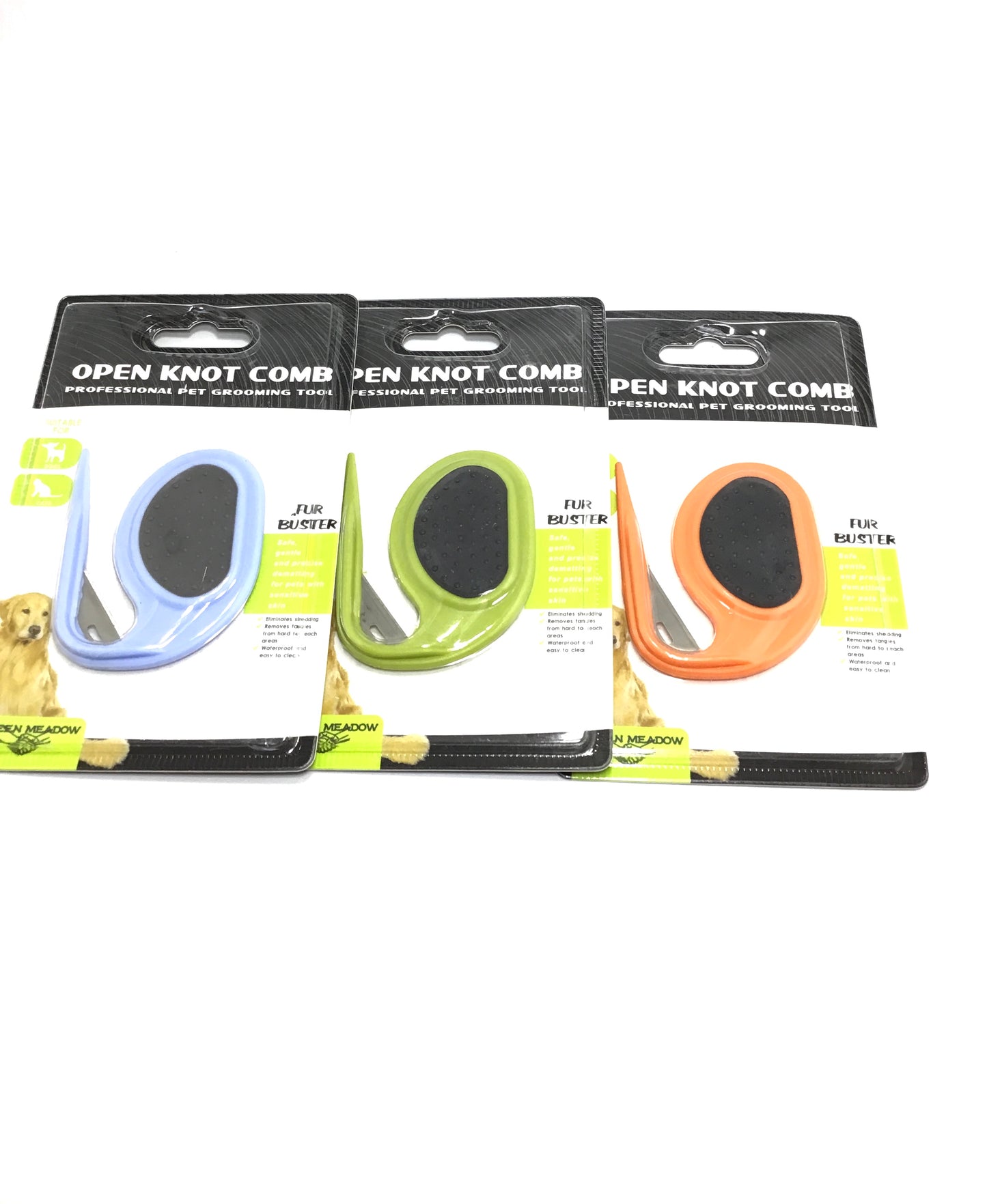 Open Knot Fur Buster Moon Comb