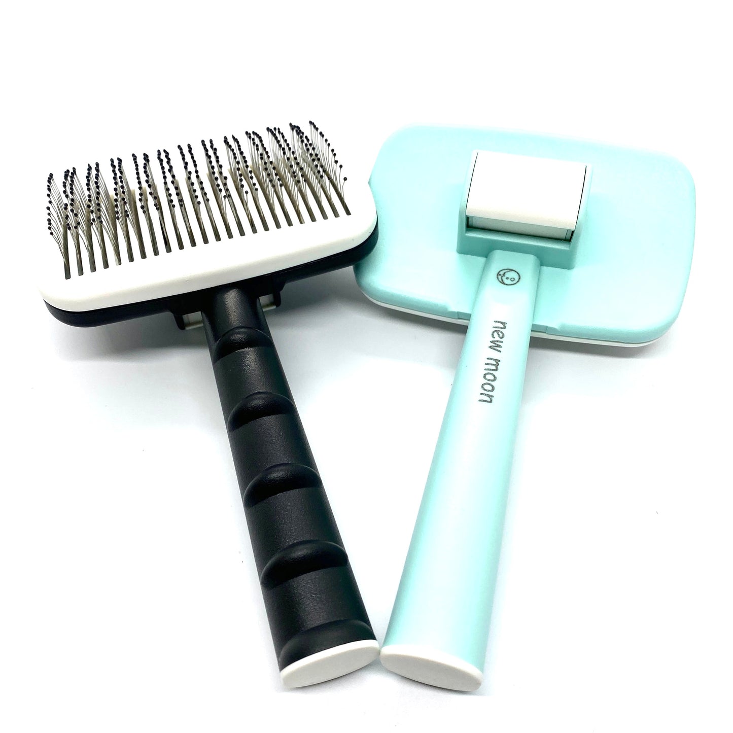 Moon Bath Brush Push Clean w/ round bead dots