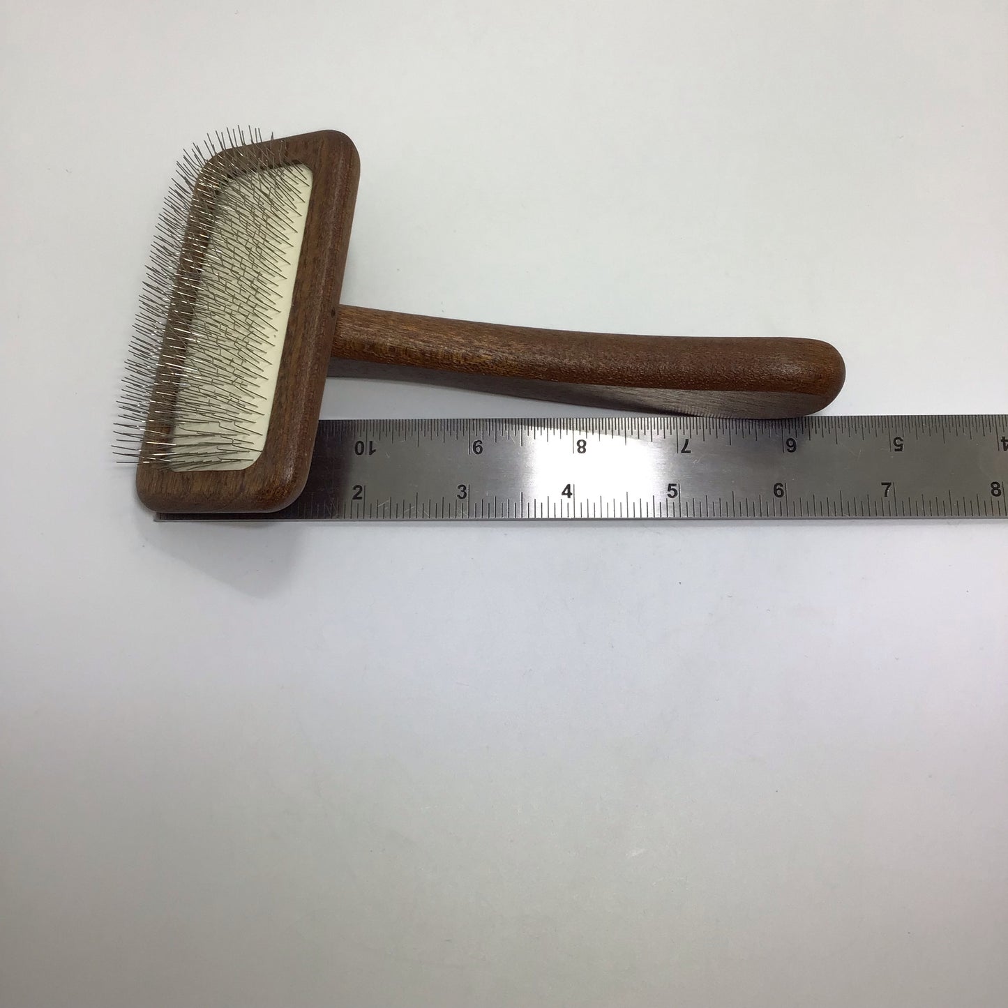 New Moon Competition Grade Slicker Brush, "Sapele Natural Mars"