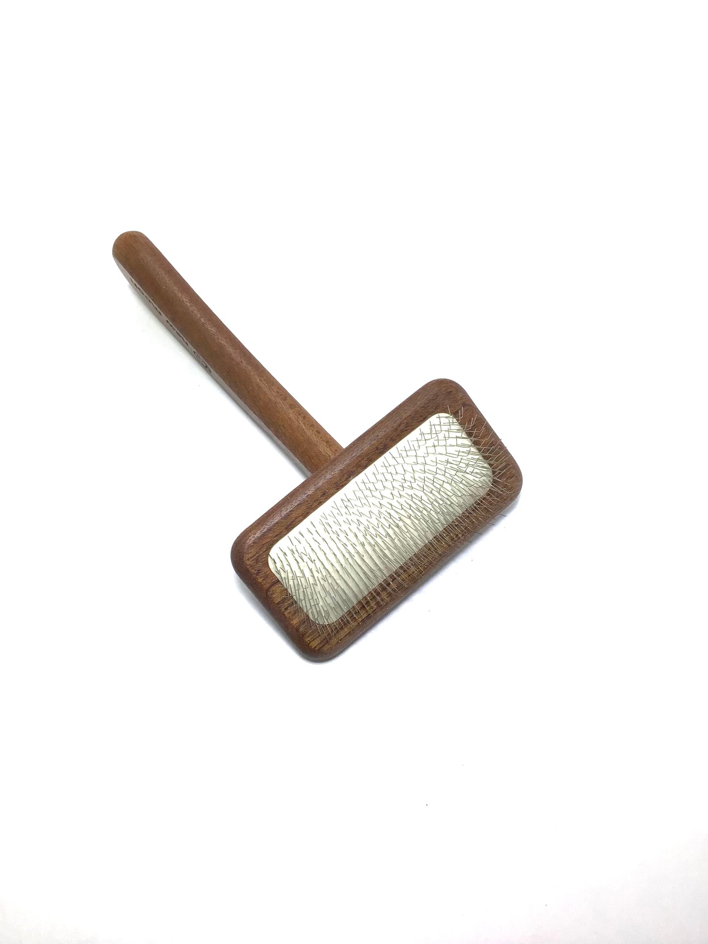 New Moon Competition Grade Slicker Brush, "Sapele Natural Mars"