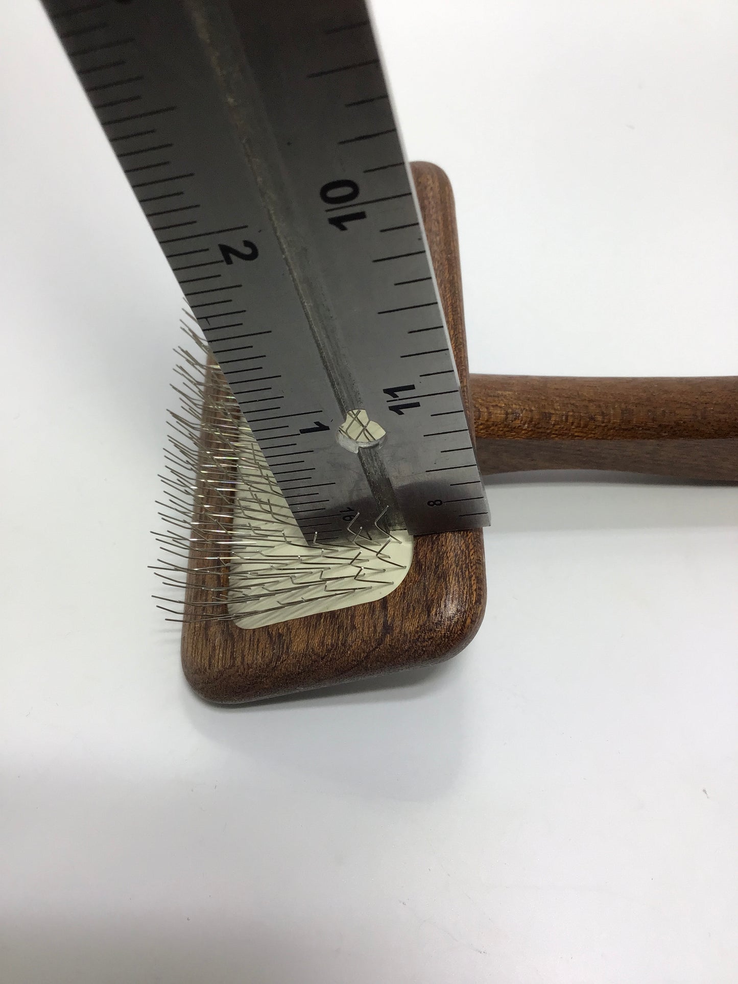 New Moon Competition Grade Slicker Brush, "Sapele Natural Mars"