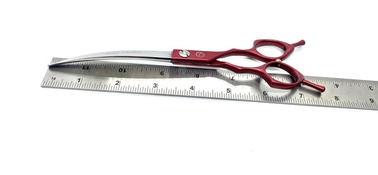 New Moon Thriller Dog Grooming Scissor 3pc Set or Individual-China Red