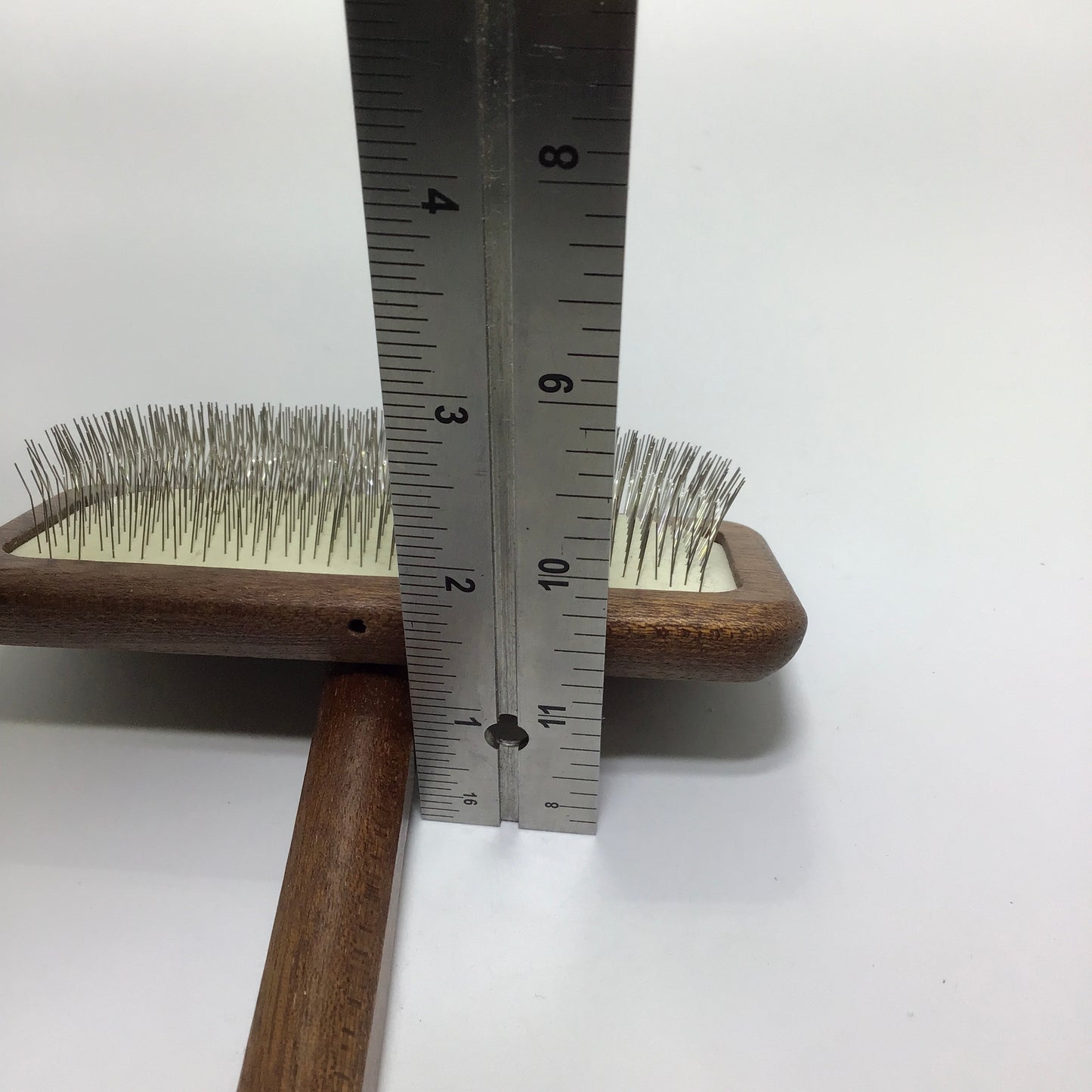 New Moon Competition Grade Slicker Brush, "Sapele Natural Mars"