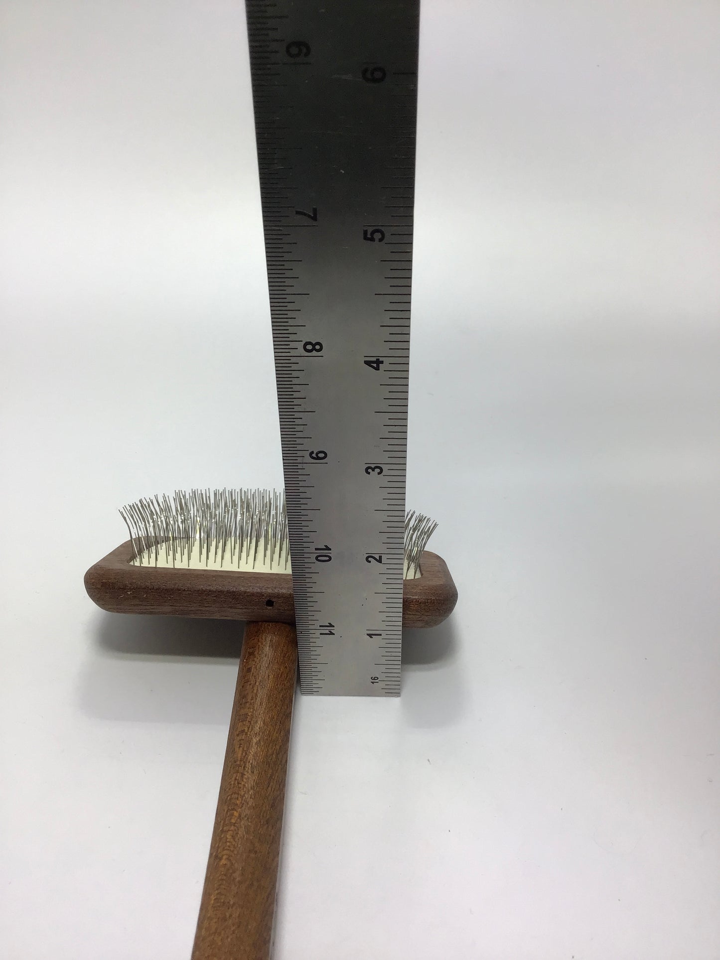 New Moon Competition Grade Slicker Brush, "Sapele Natural Mars"