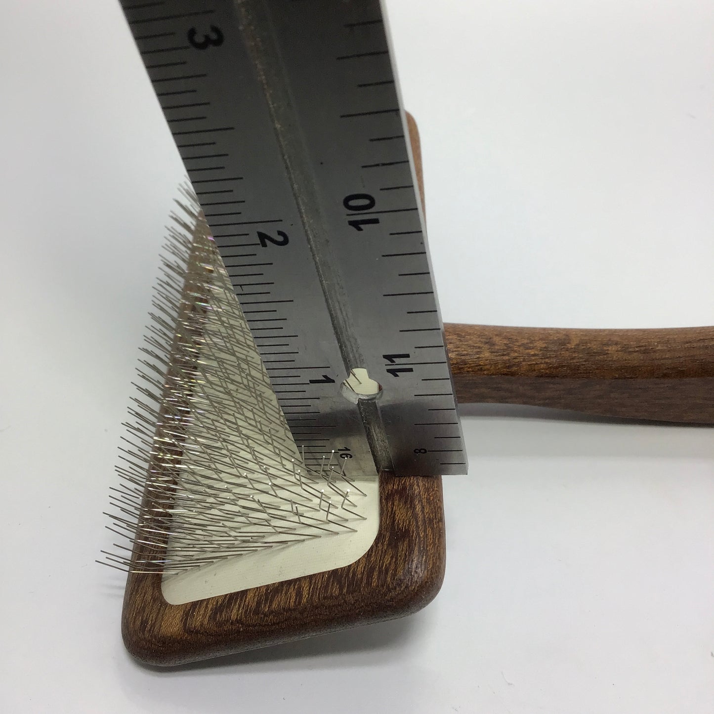 New Moon Competition Grade Slicker Brush, "Sapele Natural Mars"