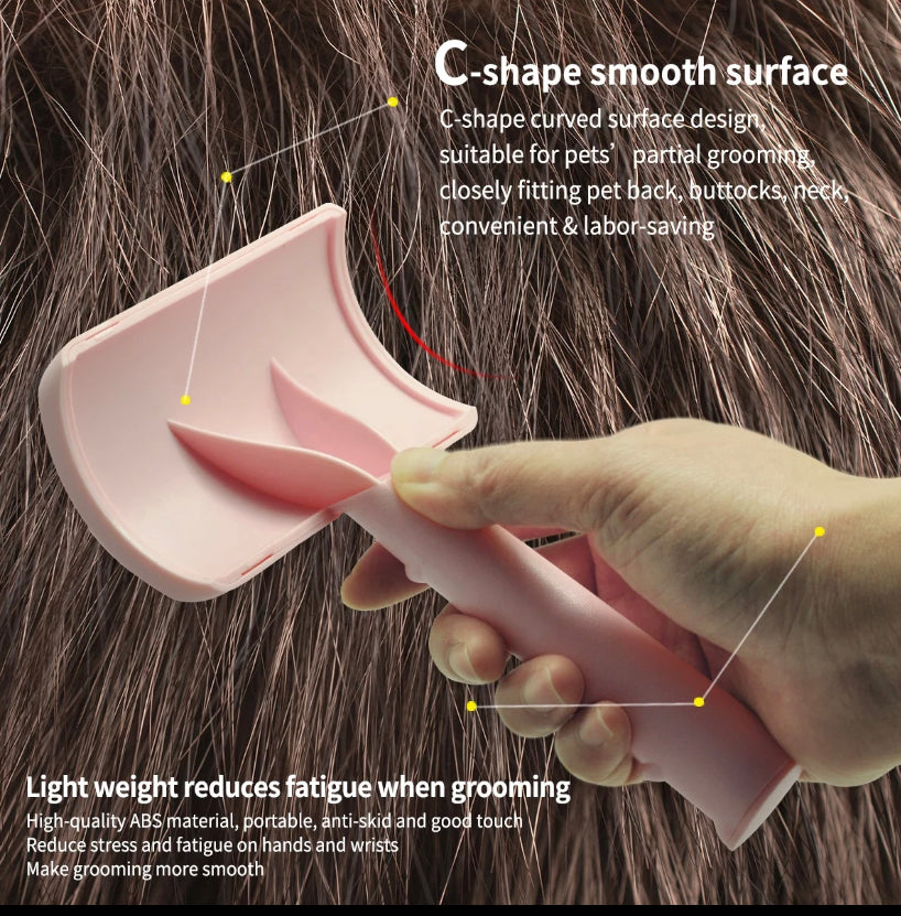 New Moon Short Tine Dog Grooming Slicker Brush, “The Doodle”