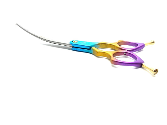 Elevate Your Dog Grooming Game with the New Moon Elite 6.5" Super Curved Dog Grooming Scissors