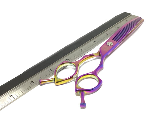 New Moon Nirvana Curved Dog Grooming Chunker Scissor