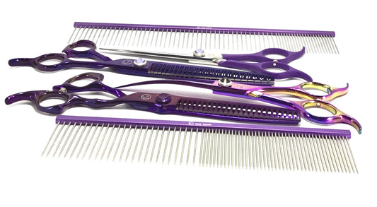 Purple Moon 6pc Scissor & Comb Set