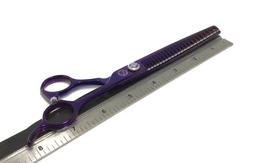New Moon Royale Purple Straight Eraser Chunker/Blender Dog Grooming Scissor