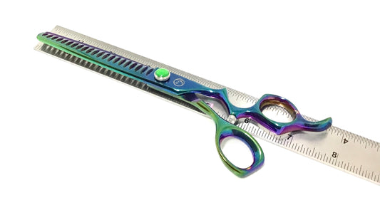 New Moon Green Moonster Chunker Dog Grooming Scissor