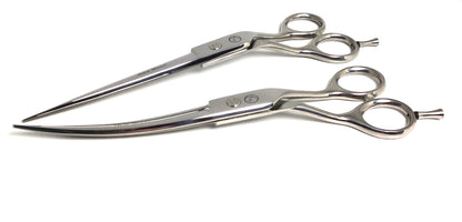 New Moon~Mustang~Bent Shank 2pc Dog Grooming Scissor Set