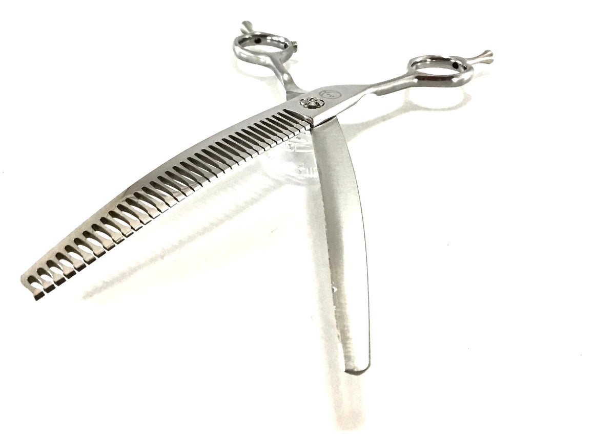 Left Handed Moonshiner Fluffer 3pc Dog Grooming Scissor Set