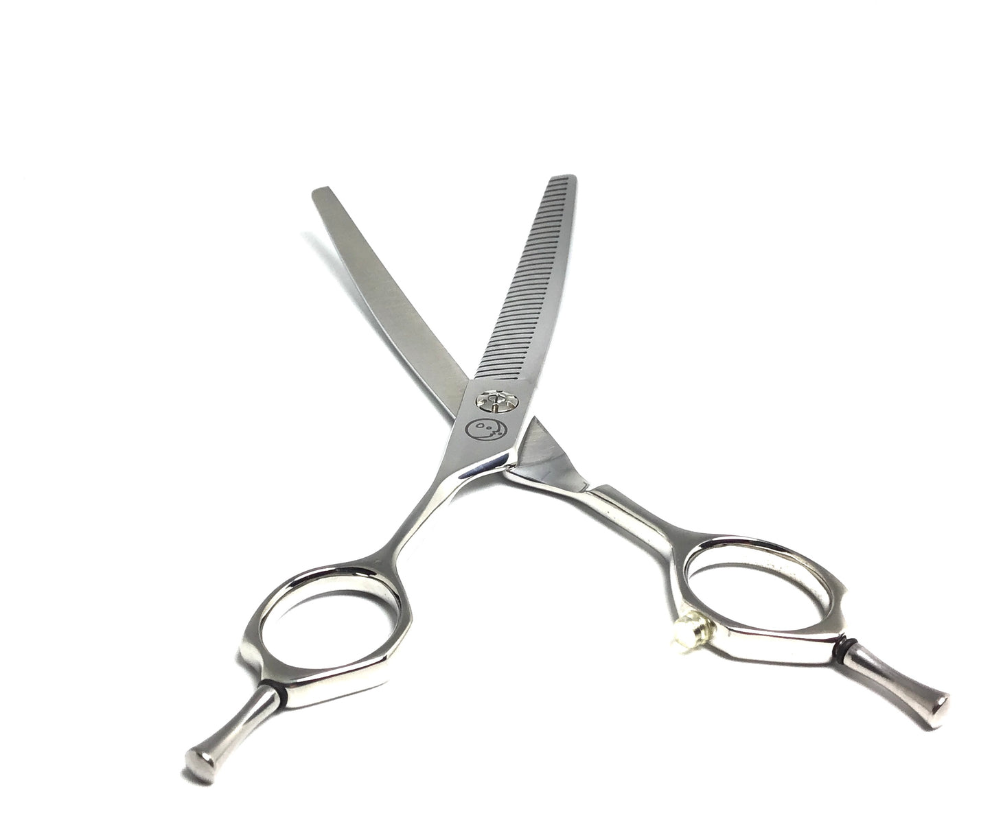 Left Handed New Moon Curved Fluffer Dog Grooming Scissor