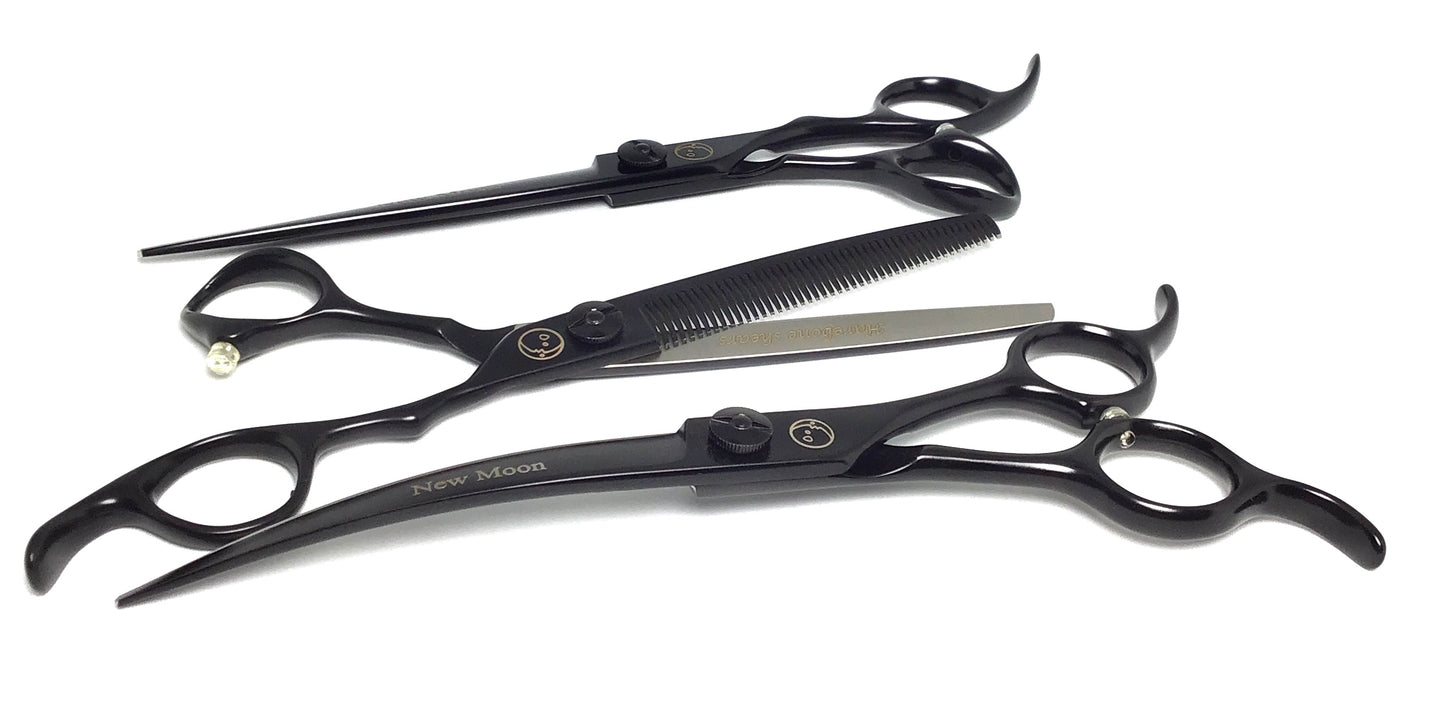 New Moon Total Eclipse Lunar 3pc Dog Grooming Scissor Set or Individual