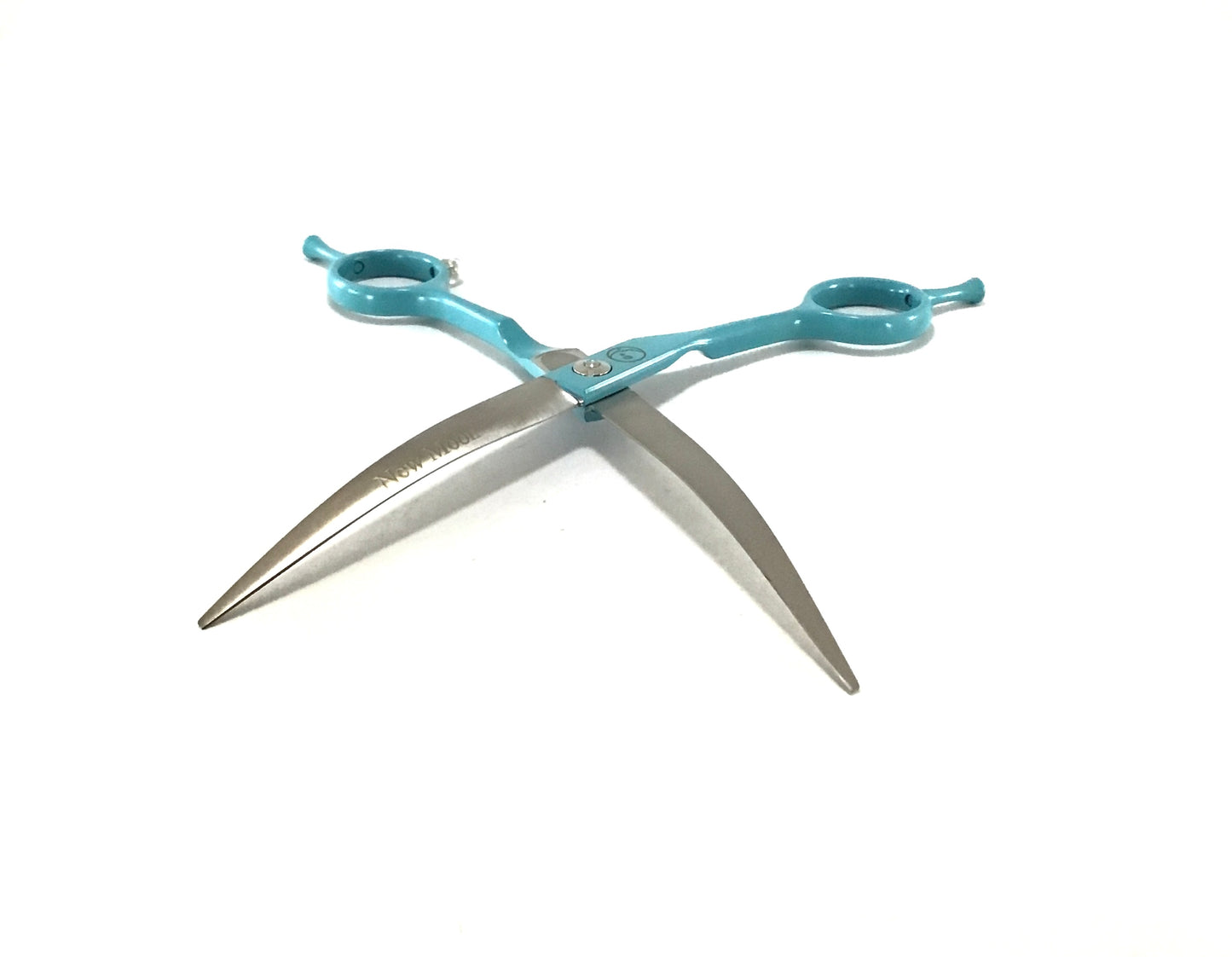 New Moon Left Handed Painted Moon Curve Dog Grooming Scissor