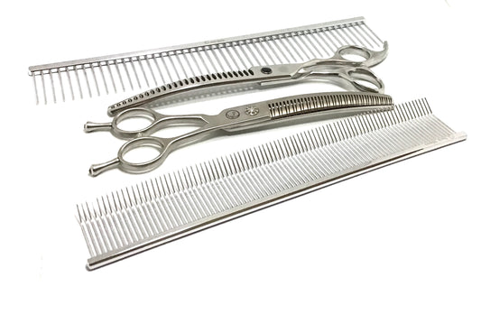 Zig Zag Blue Moon 4pc Scissor & Comb Set