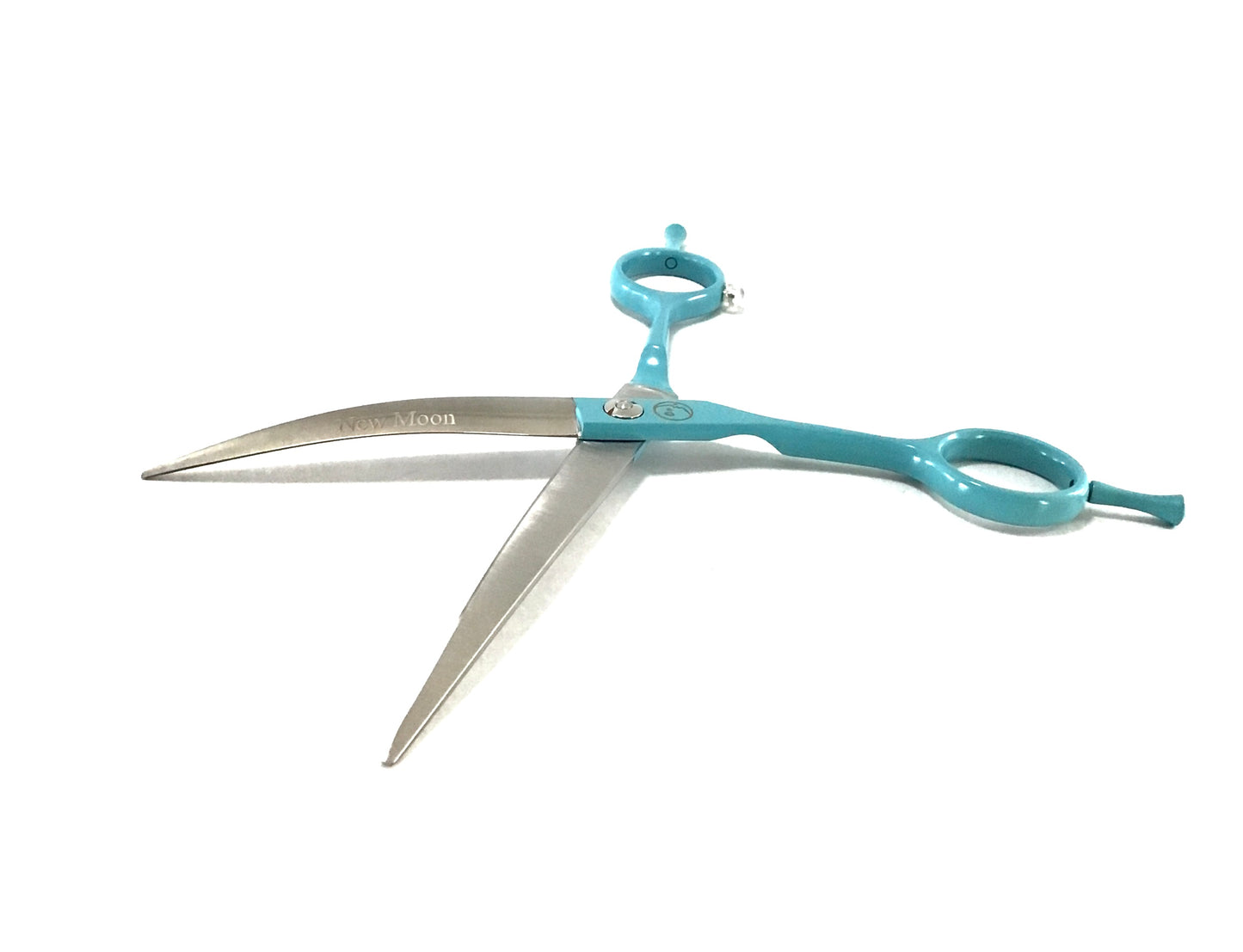 New Moon Left Handed Painted Moon Curve Dog Grooming Scissor