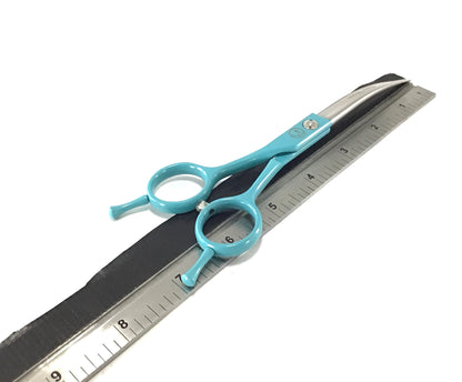 New Moon Left Handed Painted Moon Curve Dog Grooming Scissor