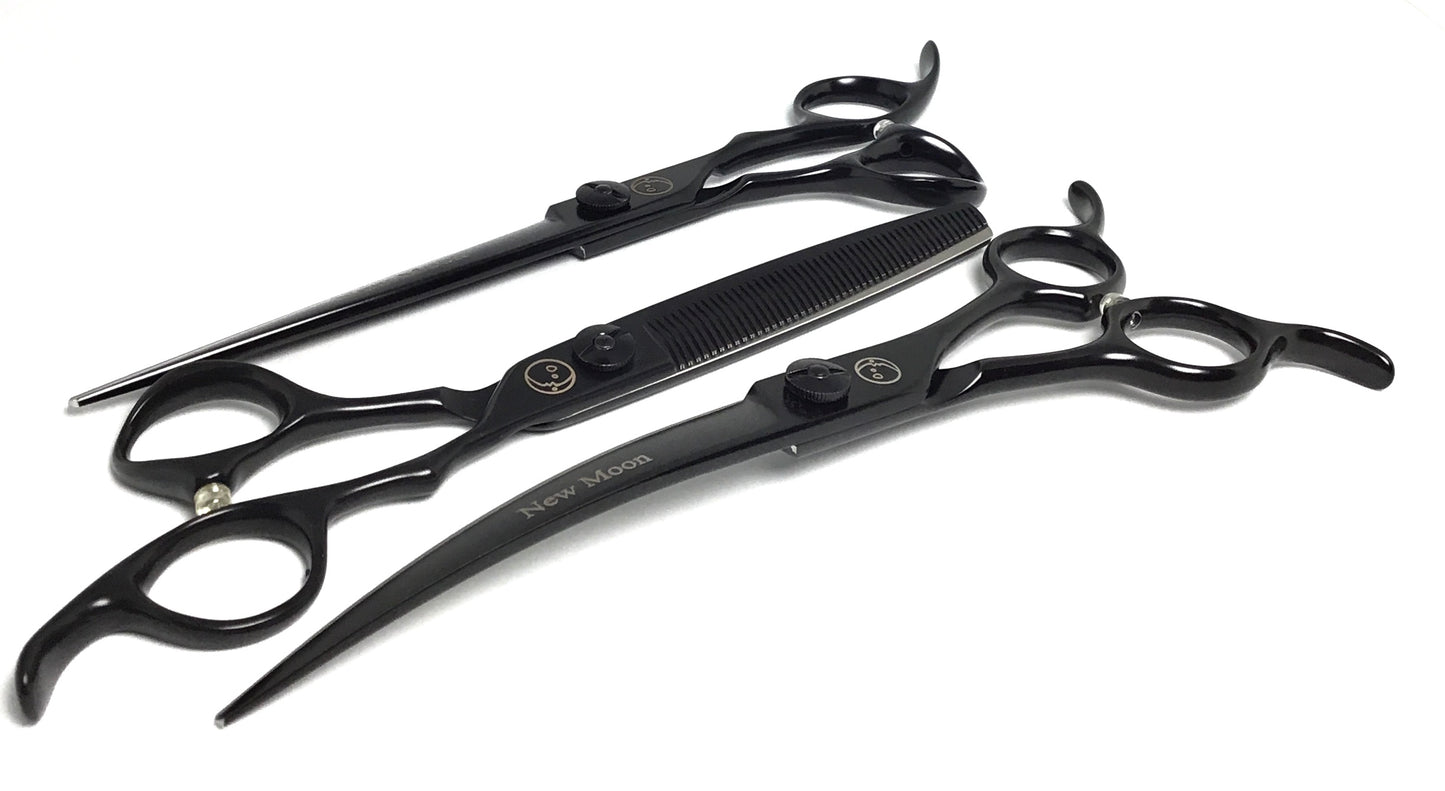 New Moon Total Eclipse Lunar 3pc Dog Grooming Scissor Set or Individual