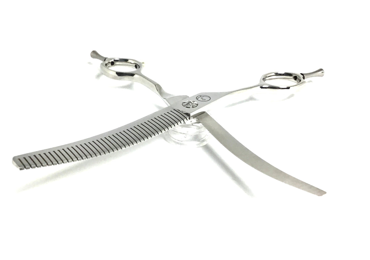 Left Handed Moonshiner Fluffer 3pc Dog Grooming Scissor Set