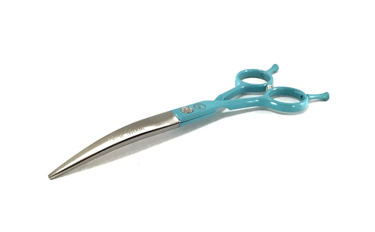 New Moon Left Handed Painted Moon Curve Dog Grooming Scissor