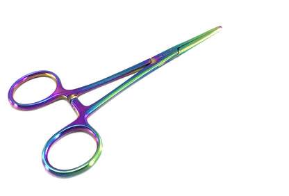 Rainbow Hemo Moon Straight Tweezers