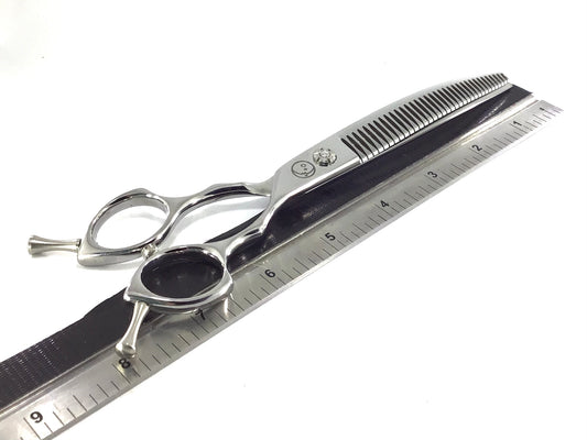 New Moon Starlight Curved Chunker Dog Grooming Scissor