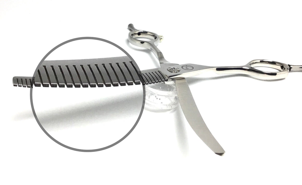 Left Handed Moonshiner Fluffer 3pc Dog Grooming Scissor Set