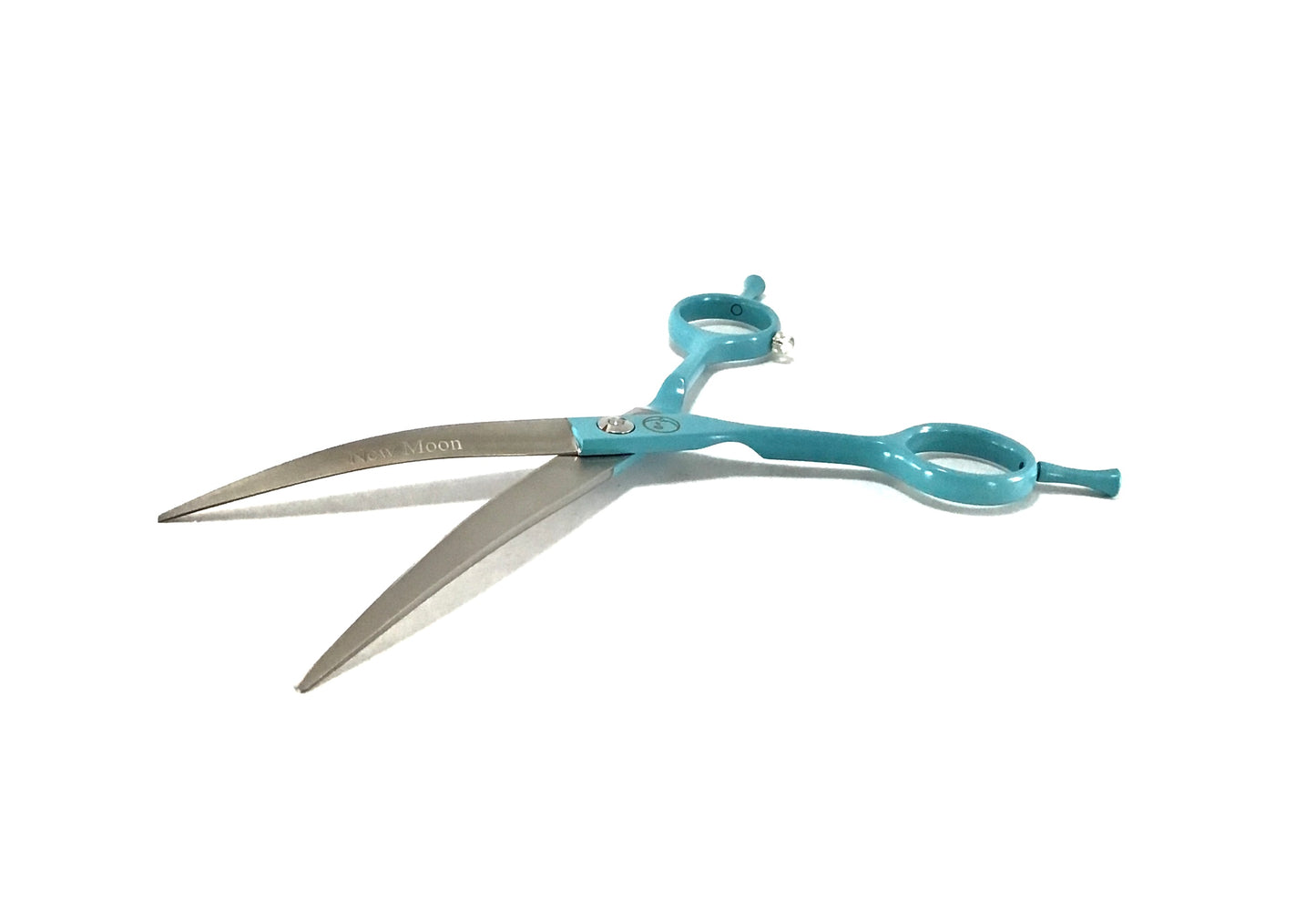 New Moon Left Handed Painted Moon Curve Dog Grooming Scissor