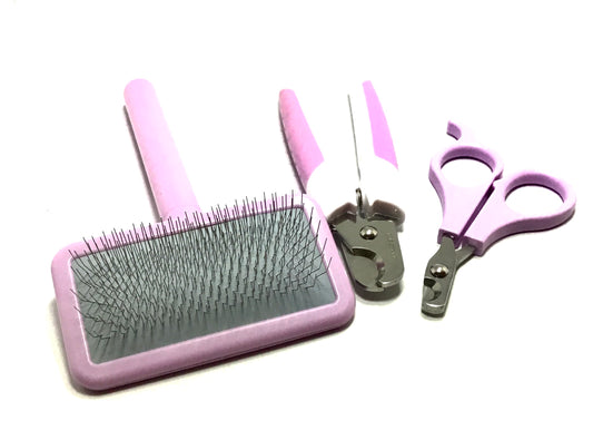 3 Star Slicker brush & Nail Kit