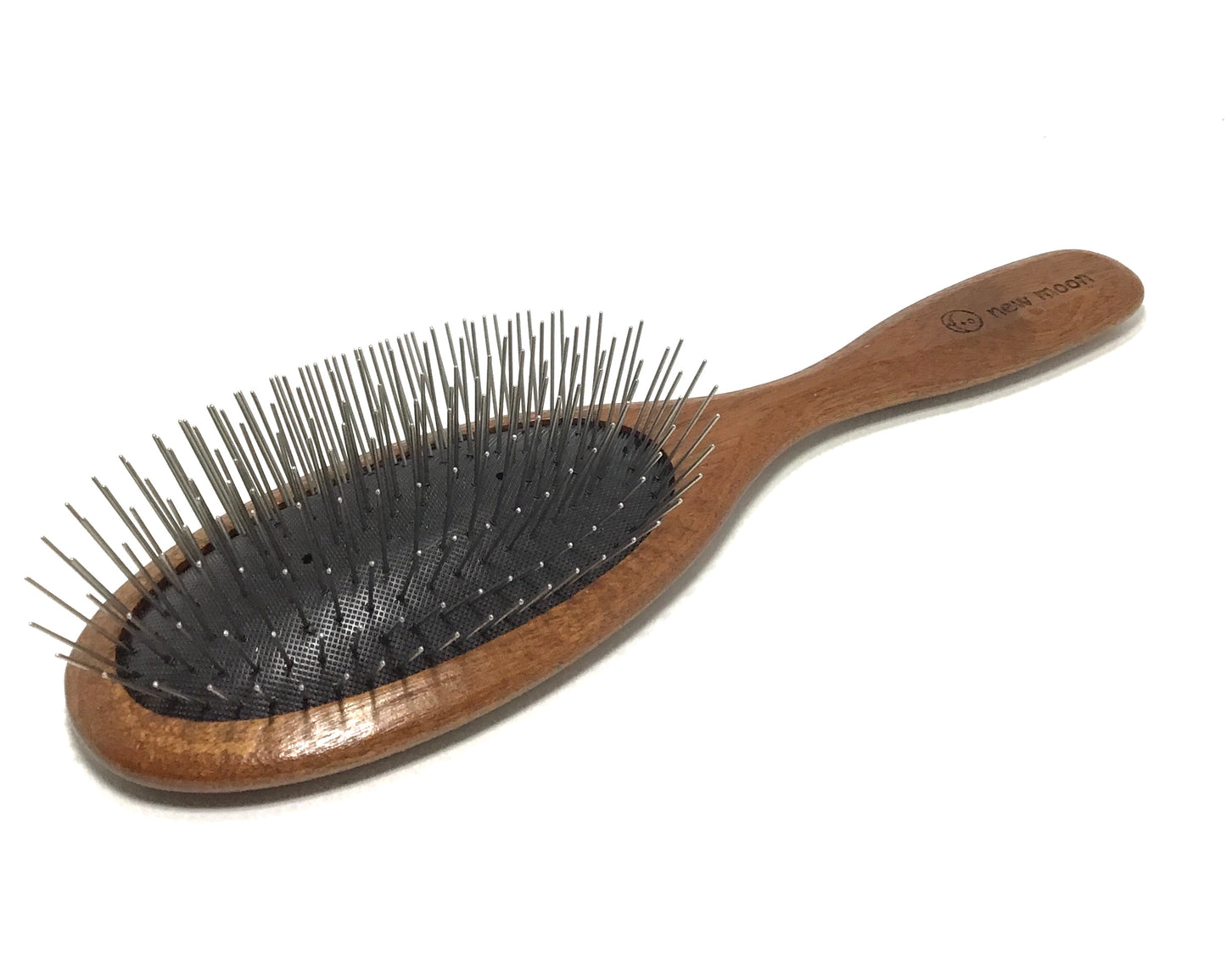 New Moon Sapele Wooden Slicker Pin Brush